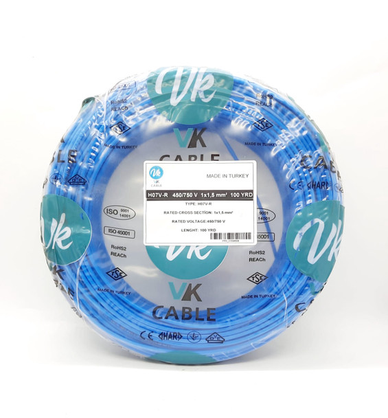 10mm Cable Turkey blue